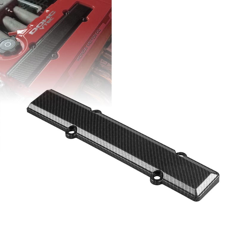 RYANSTAR Engine Valve Carbon Fiber Style Spark Plug Cover BSeRIE StIker Compatible with Civic B16 B18