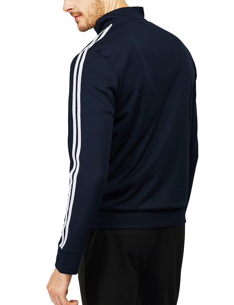 H2H Mens Active Slim Fit Track Lightweight Jacket Zip-up Long Sleeve NAVY US L/Asia XL (CMOJA0103) - Image 5
