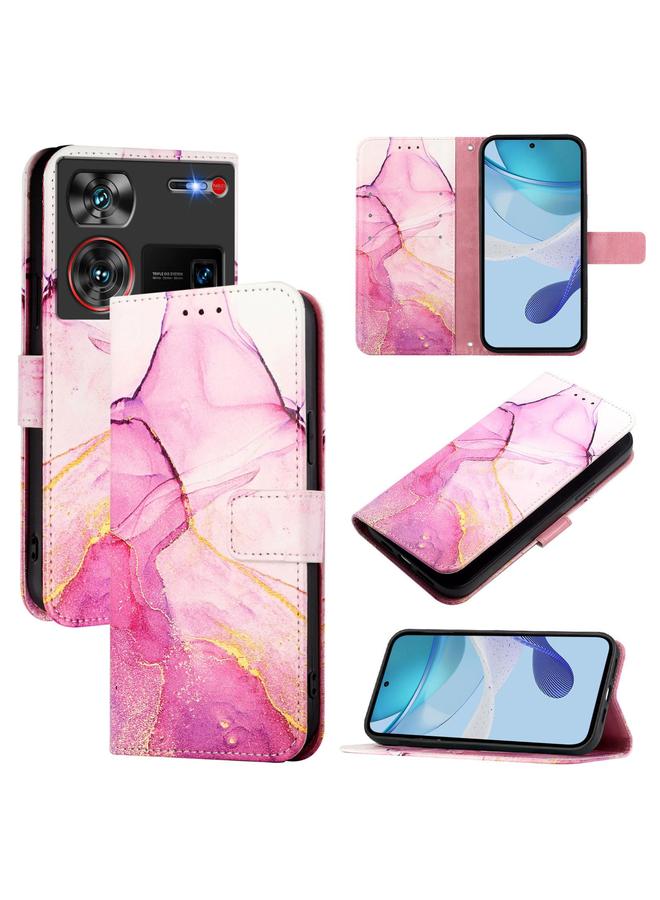 Case For ZTE nubia Z60 Ultra PT003 Marble Pattern Flip Leather Phone Case