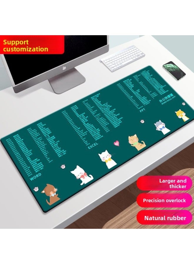 Mouse Pad Cad Office Shortcut Keys Large Computer Heated Desktop Keyboard Desk Mat Starry Sky