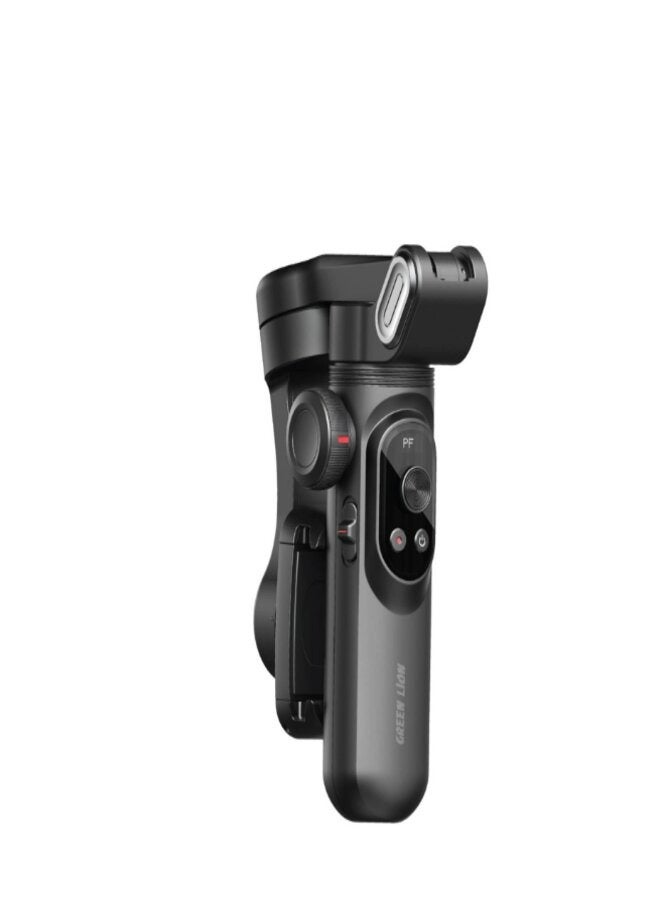 Green Lion New York Smart Face Tracking Gimbal with 6 Shooting Modes, Focus and Zoom Control, 310° Pan Rotation, 250g Load Capacity, Built-in Fill Light - Black - Image 3
