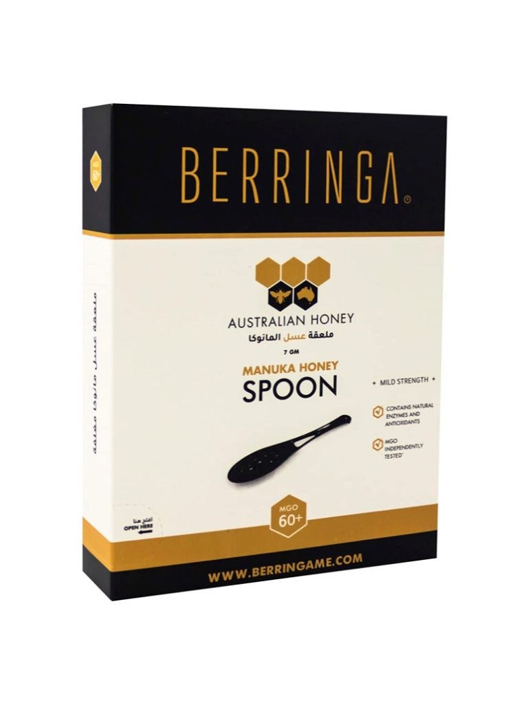 BERRINGA Australian Manuka Honey Spoon 7g – 100% Pure, Ready-to-Use Single Serve