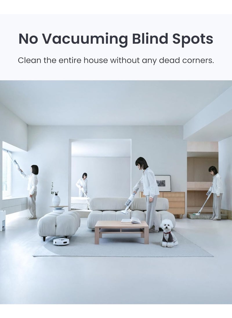 SwitchBot - Robot Vacuum and Cordless Vacuum Cleaner K10+ Pro Combo, TwinFlow Suction Tech, Dual Dust Collection Station, Compact, Lightweight, Quiet, Compatible with Alexa/Siri/Matter(Hub 2 Required) - Image 1