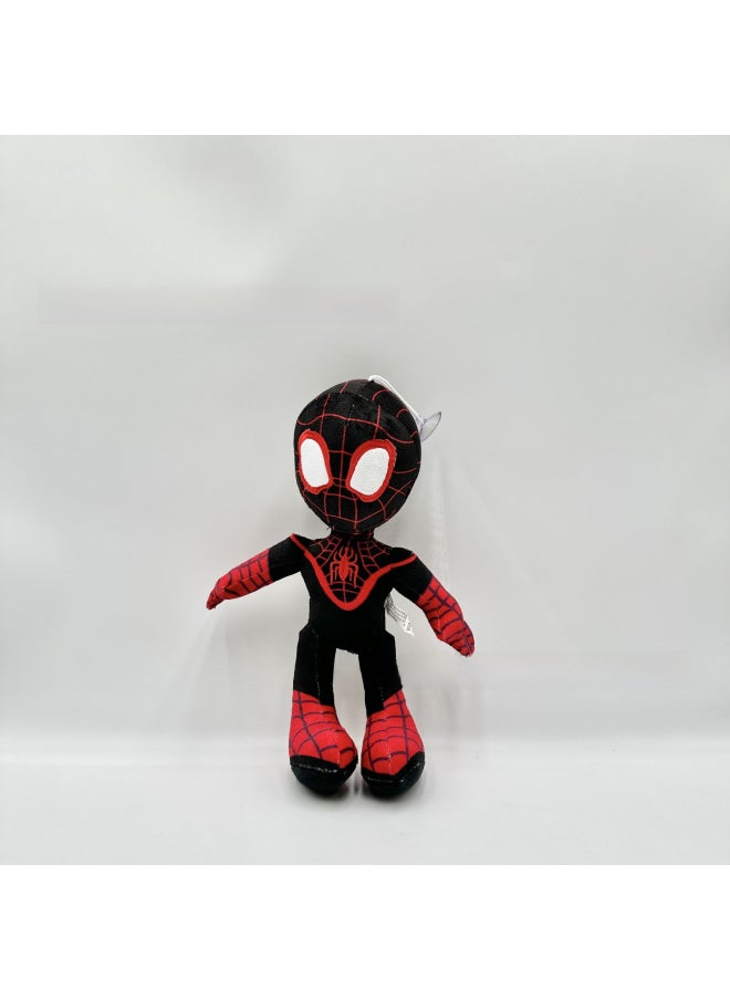 Generic - Parallel Universe Spiderman Plush Toy Doll Spider Man Plush Doll Avengers Doll-Specifications:Black Spider-Man 30cm [12 Pieces Per Pack]]-Color:Please Order In Multiple Of Each Package - Image 1