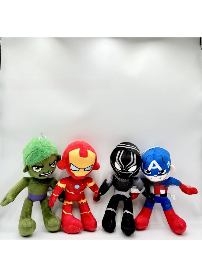 Generic - Parallel Universe Spiderman Plush Toy Doll Spider Man Plush Doll Avengers Doll-Specifications:Black Spider-Man 30cm [12 Pieces Per Pack]]-Color:Please Order In Multiple Of Each Package - Image 1