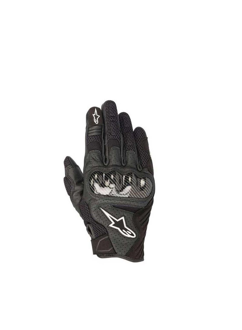 Alpinestars Alpinestars SMX-1 Air V2 Vented Leather Motorcycle Glove 3570518-10-L- Black - Image 1