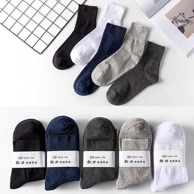 Loose Socks For Middle-Aged And Elderly People, Plus Fat And Enlarged, Men'S And Women'S Summer Thin Breathable Cotton Socks, Loose And Non-Constricting Confinement Socks - Image 5