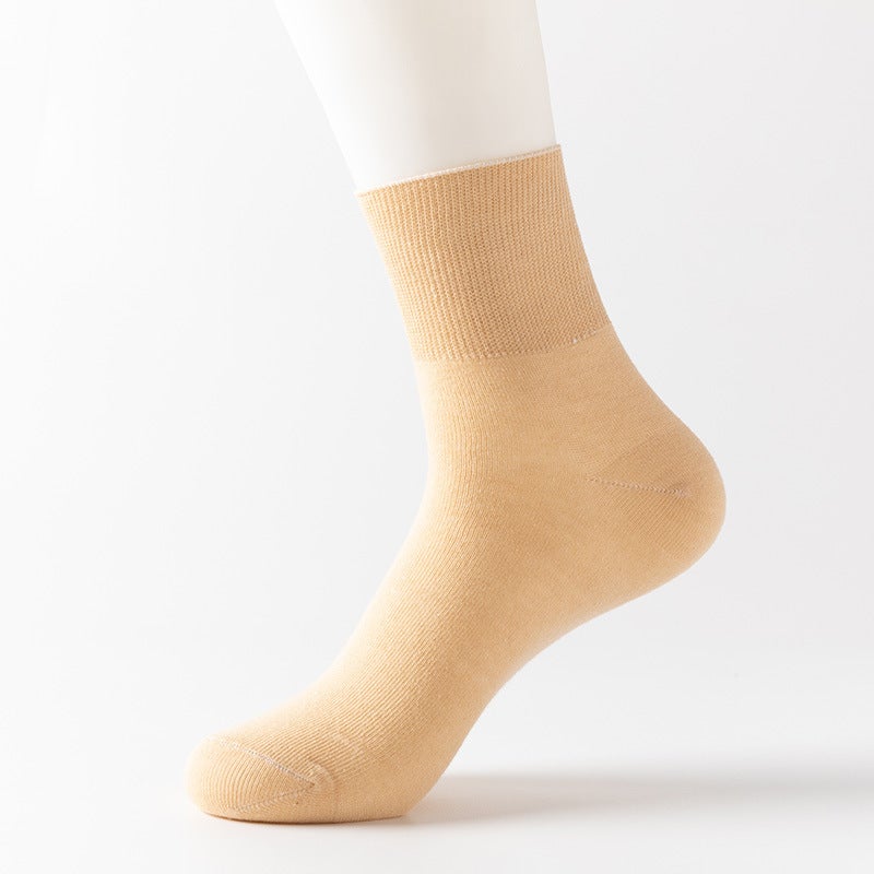 Loose Socks For Middle-Aged And Elderly People, Plus Fat And Enlarged, Men'S And Women'S Summer Thin Breathable Cotton Socks, Loose And Non-Constricting Confinement Socks - Image 1