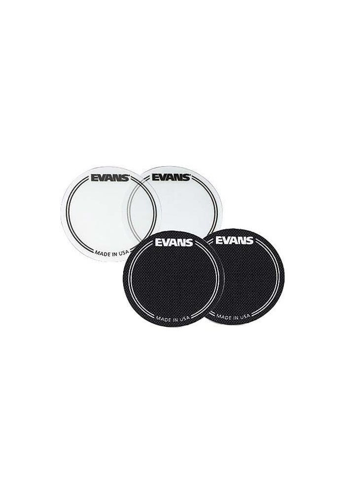 Evans EQPC1 EQ Single Pedal Patch - Clear Plastic Drum Head Protector - Image 1