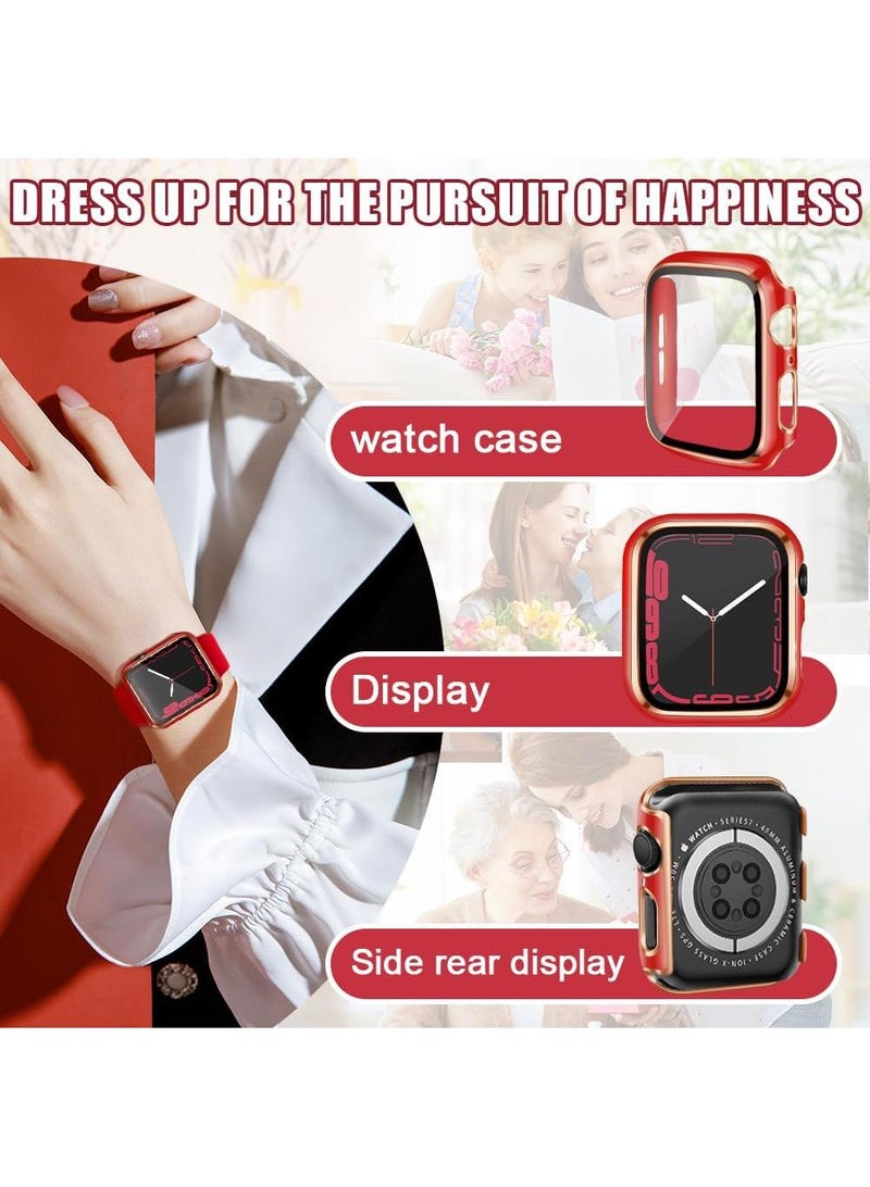 Y&D Suitable For AppleWatch 44mm universal Watch Tempered Film Integrated Protective Case - Image 4