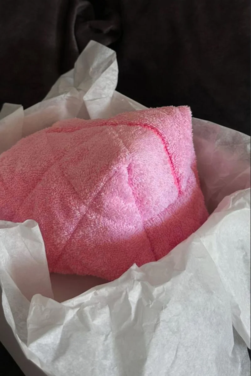 باهلس Pink Towel Dyson Airwrap and Xl Size Bag Travel Case for All Your Hair Styling