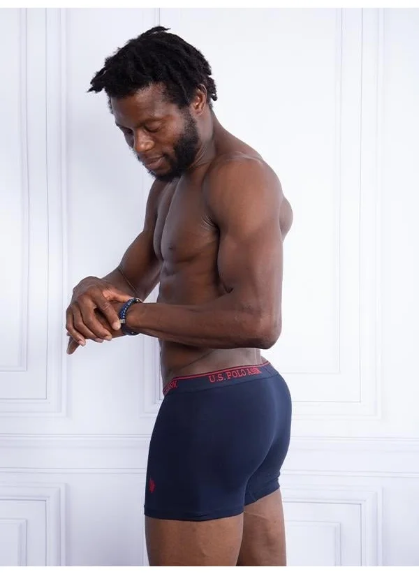 U.S. Polo Assn. Cotton 3-Pack Lycra Men's Boxer 80097-Usp Black-Navy-Anthracite