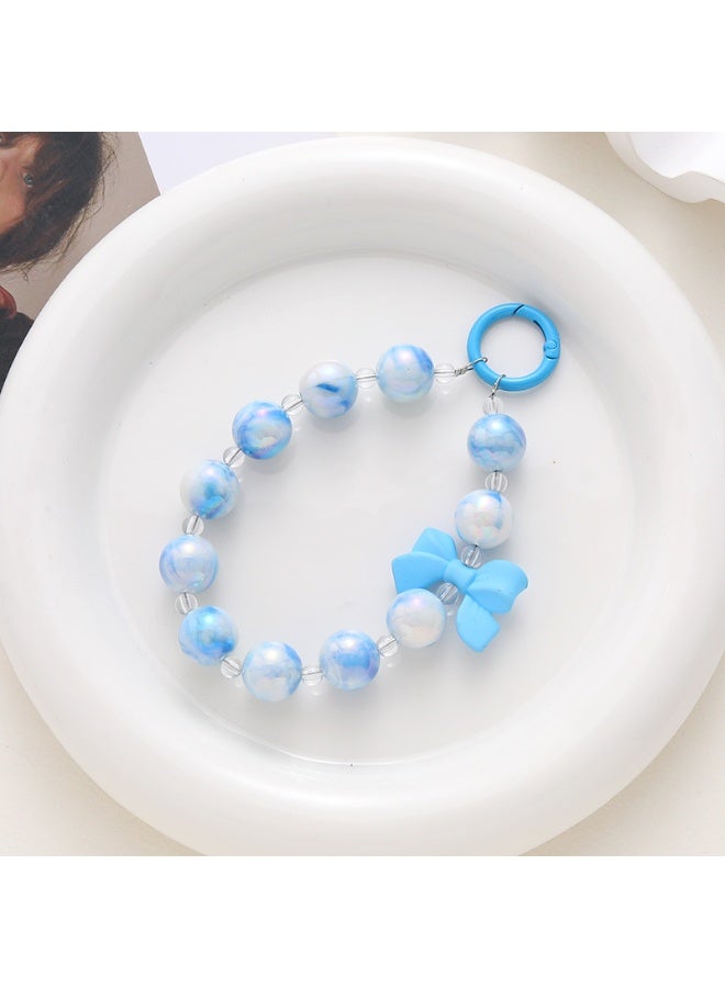 NIBEMINENT Phone Charm/ Chain Strap for Women Girls, Beads Cell Phone Case Lanyard Wrist Strap - Image 1