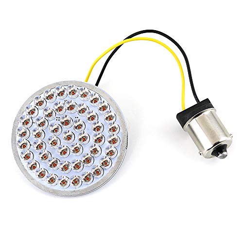 ZYTC 2" LED Turn Signals w/Brake Running Light Bullet Style Front Rear 1156 Amber LED Turn Signal Kit for Harley Davidson - Image 3