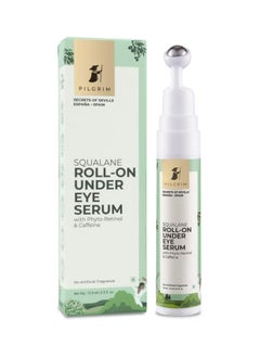 PILGRIM Squalane (Plant) Roll-On Under Eye Cream For Dark Circles For Women And Men With Phyto-Retinol And Caffeine  Under Eye Cream For Wrinkles And Puffy Eyes  Dark Circle Remover For Men And Women 15Ml  - Image 1