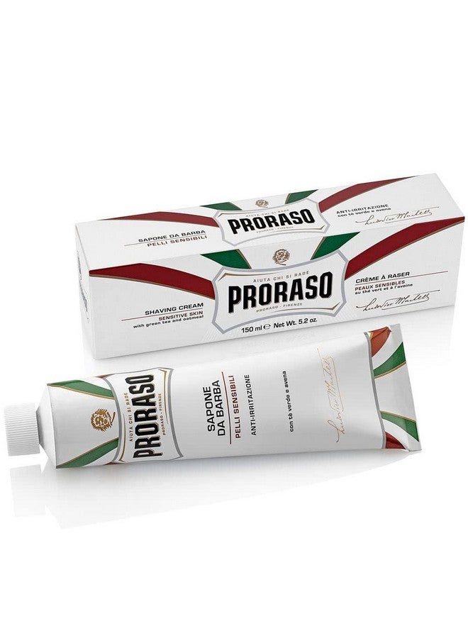 proraso Shaving Cream, Sensitive Skin, 5.2 Oz, 1 Count