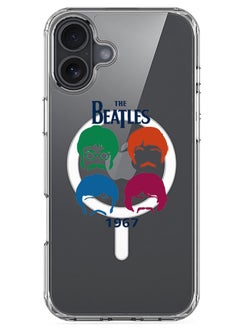 iPhone 16 Plus Magsafe Magnetic Case for iPhone Compatible with Wireless Charging, Shockproof Phone Bumper Cover - The beatles