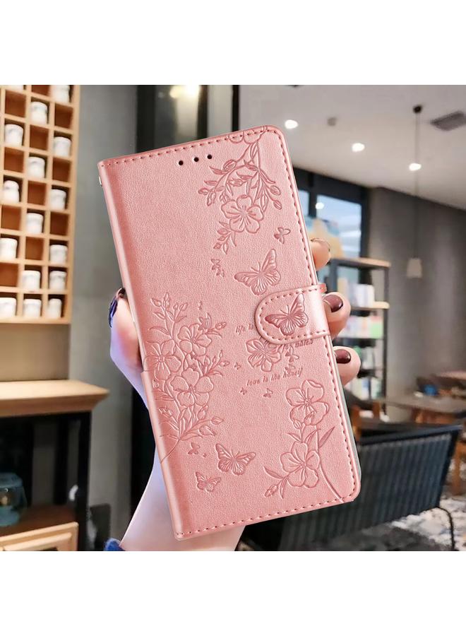 S-TOP Case For Redmi 9C Butterflies and Flowers Leather Phone Case - Image 2