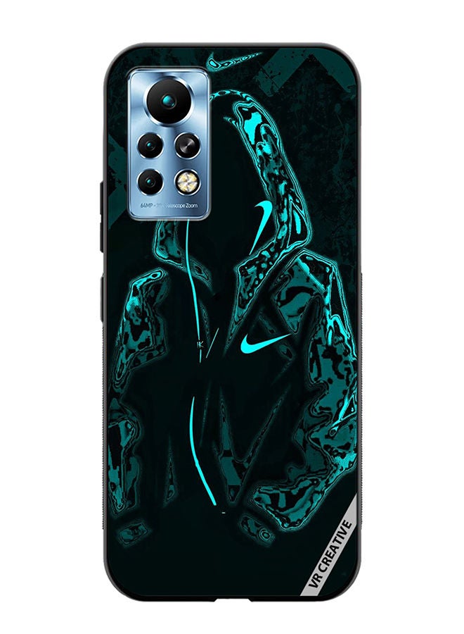 VR CREATIVE Protective Case Cover For Infinix Note 11 Pro Mask Guy In Green Jacket Design Multicolour - Image 1