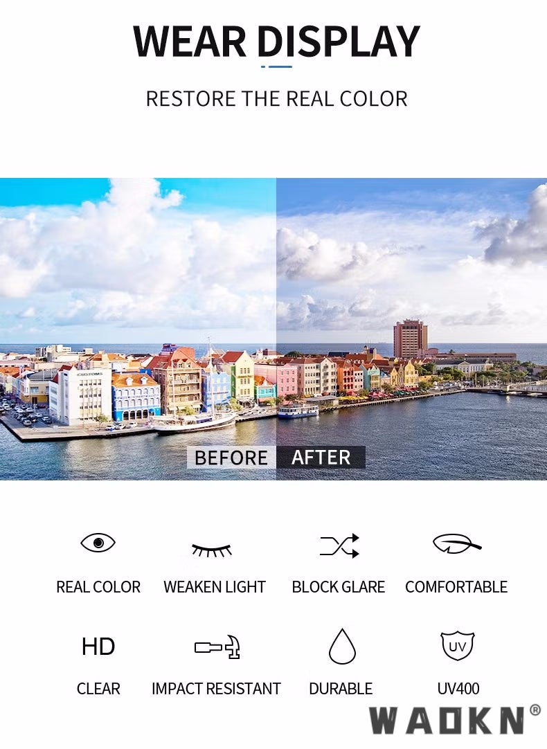 دبليو أيه أو كي أن الرجعية نظارات شمسية مستطيلة للرجال والنساء الرجعية نظارات واقية من الشمس مربع صغير نظارات واقية من الأشعة فوق البنفسجية نظارات القيادة الرجعية 90s أزياء مربع ضيق الإطار ، مناسبة جدا للاستخدام اليومي - Image 4