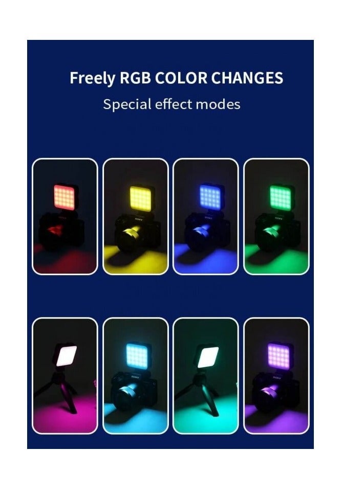 Jmary جماري FM-69RGB إضاءة فيديو صغيرة محمولة RGB، إضاءة كاميرا - Image 3