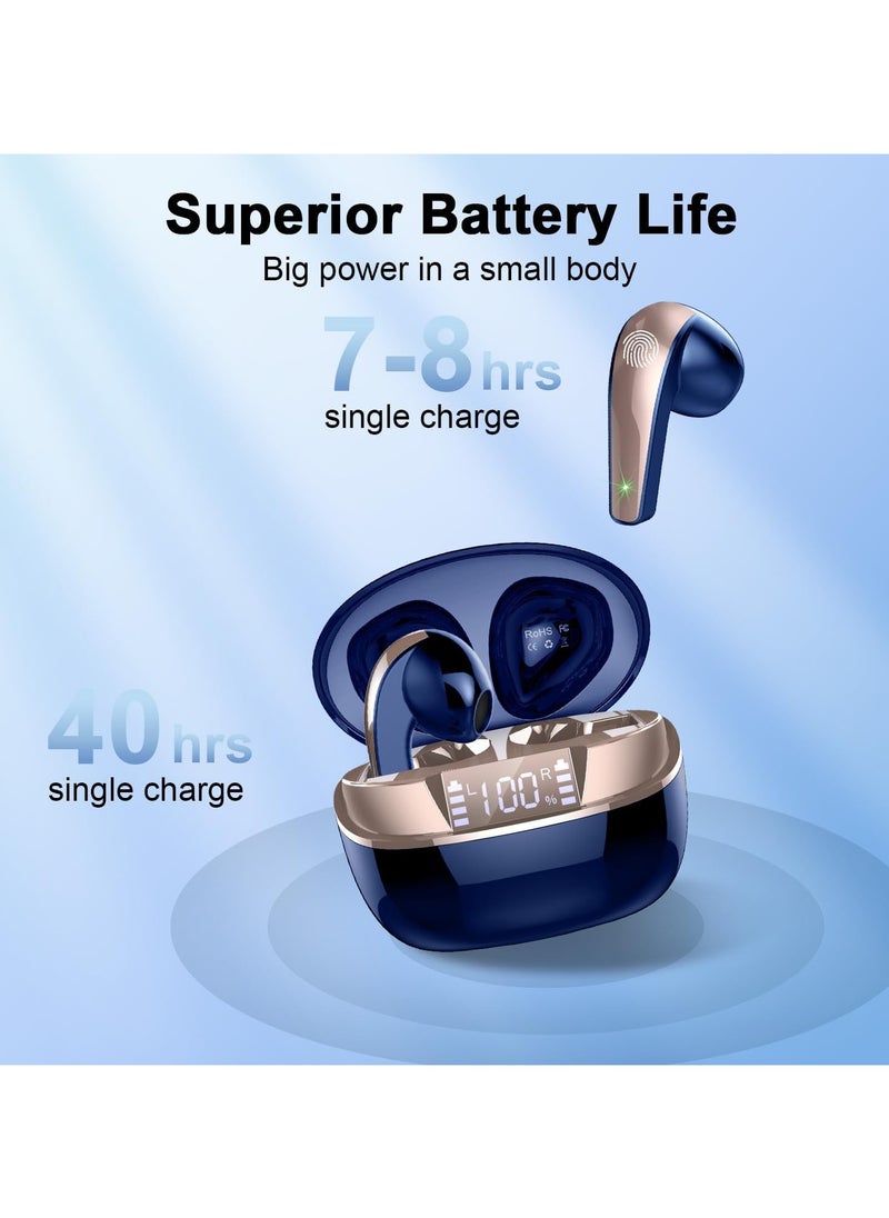 JBLTM Wireless Bluetooth In-Ear Headphones, with 4 Microphones, ENC Noise Cancelling Earbuds, 40H Deep Bass, Waterproof Earphones  - Image 2