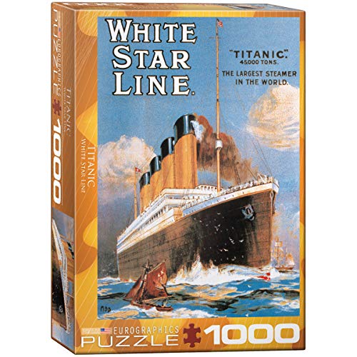 eurographics بازل يوروغرافيكس تيتانيك لاين وايت ستار 1000 قطعة (6000-1333) - Image 1