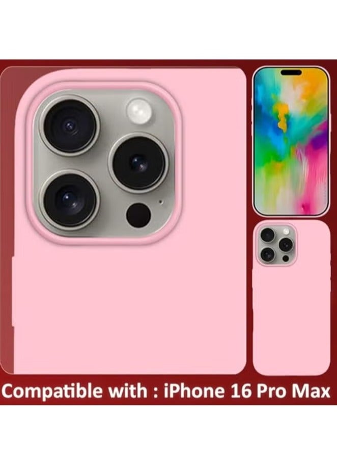 Liquid Silicone Case for iPhone 16 Pro Max - Ultra Slim Design with Soft Anti-Scratch Microfiber Lining & Drop Protection - Image 5