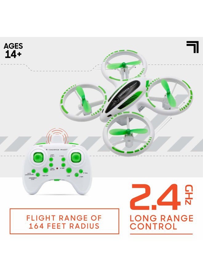 SHARPER IMAGE 2.4GHz RC Glow Up Stunt Drone with LED Lights, Mini Remote Controlled Quadcopter with Assisted Landing, Small Plane for Kids and Beginners, Wireless and Rechargeable - Image 3