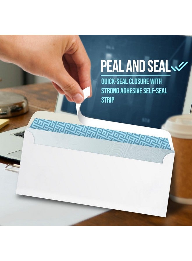 Compuchecks Compuchecks Double Window Envelopes #8- Peel and Seal Strip, Security Business Mailing Check Envelopes - Tamper Evident, Security Tint - 500 Count - Guaranteed to fit QuickBooks Checks  - Image 3