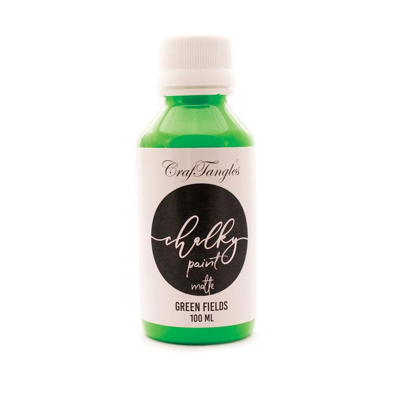 CrafTangles Chalk Paint - Green Fields (100 ml) - Image 1