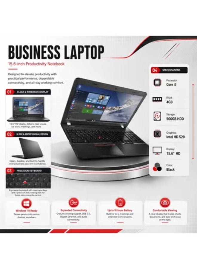 15.6-Inch HD Laptop with Fast Processor, 4GB RAM, 500GB Storage, Integrated Graphics, Free Laptop Stand, Mouse and Carry Bag for Work, Study and Daily Use - Image 2