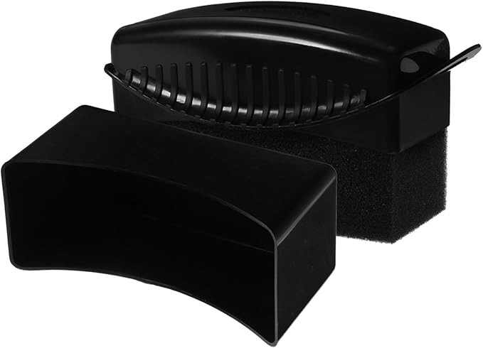 Black Car Wax Applicator Pad Multi Purpose Detailing Brush For Tire Dressing And Polishing - Image 1