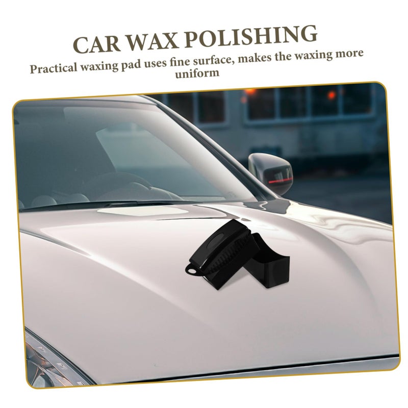 Black Car Wax Applicator Pad Multi Purpose Detailing Brush For Tire Dressing And Polishing - Image 5