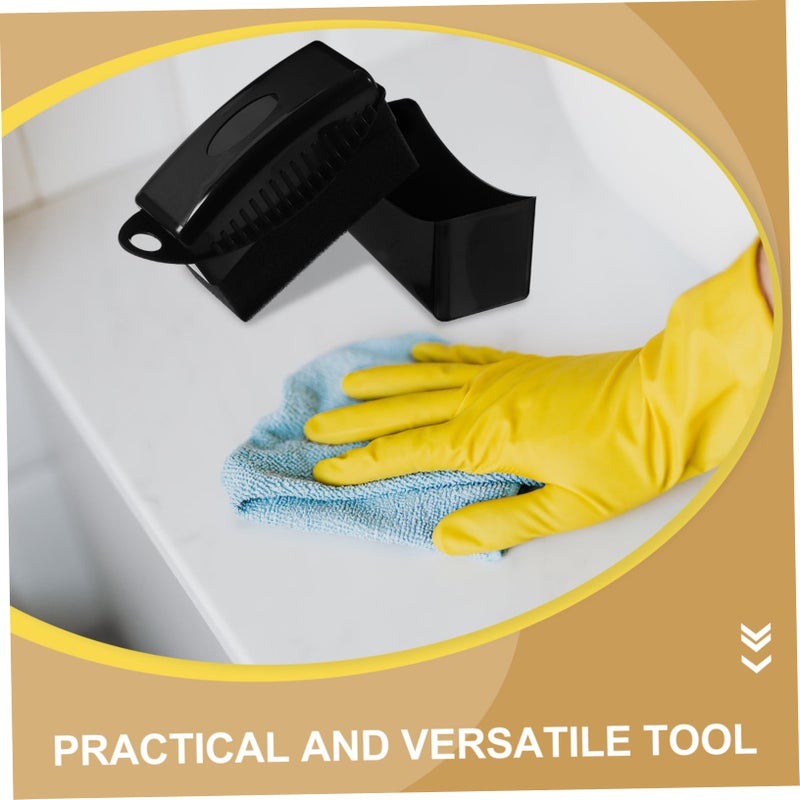 Black Car Wax Applicator Pad Multi Purpose Detailing Brush For Tire Dressing And Polishing - Image 4