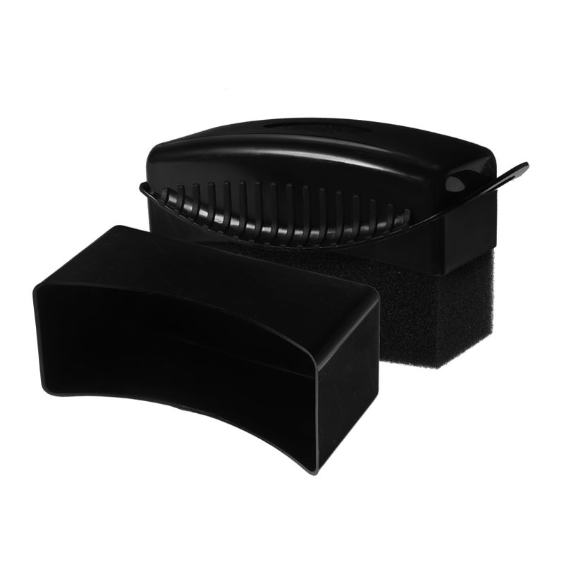 Black Car Wax Applicator Pad Multi Purpose Detailing Brush For Tire Dressing And Polishing - Image 2