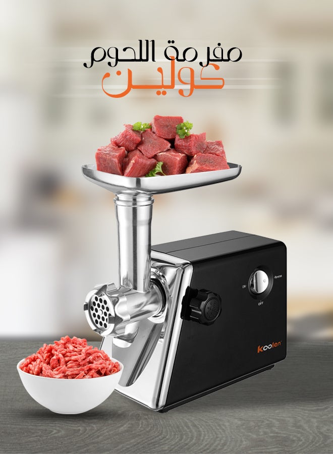 KOOLEN Meat Grinder 1400 W 801110002 Black - Image 2