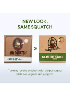 Dr. Squatch All Natural Bar Soap for Men with Zero Grit, Alpine Sage  - Image 2