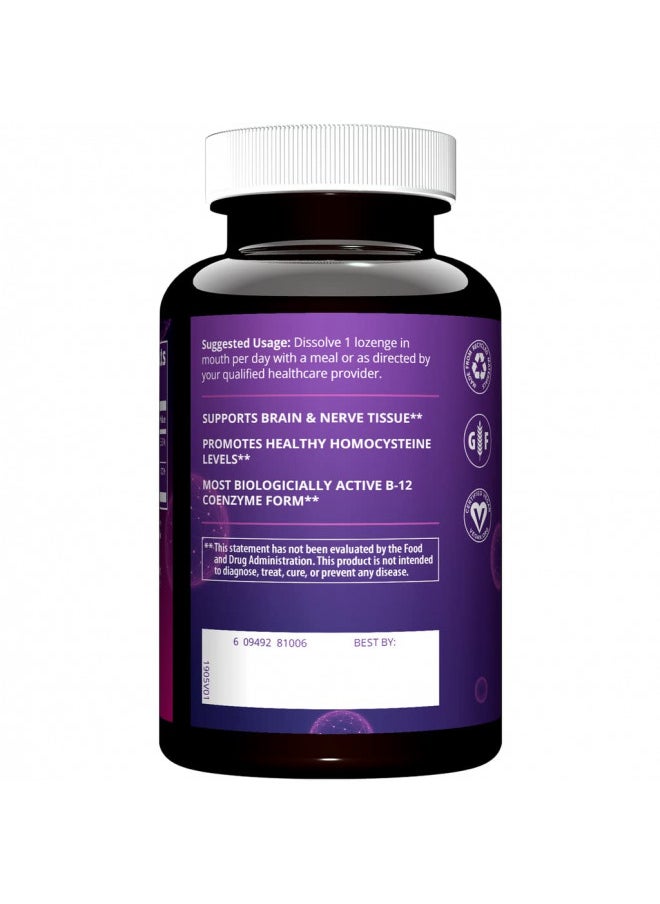 MRM - MRM - Vitamin B-12 (sublingual tabs - Methylcobalamin) with Folic Acid 60 tabs - Image 1