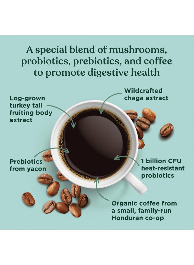 Four Sigmatic Organic Ground Coffee by Four Sigmatic | Medium Roast | Fair Trade Gourmet Coffee with Chaga and Turkey Tail | Immune Boosting, Probiotic Mushroom Coffee for Gut Health and Immune Support | 12oz Bag  - Image 3