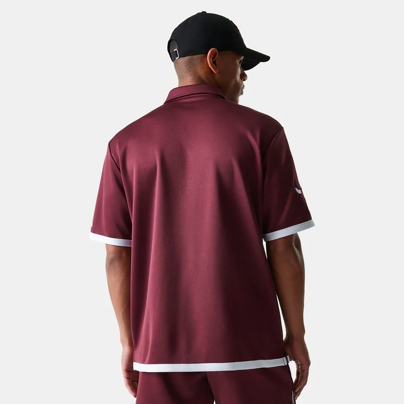 NEW ERA Red Men's NBA Chicago Bulls Snap-Button Shirt for Men | Best Price UAE