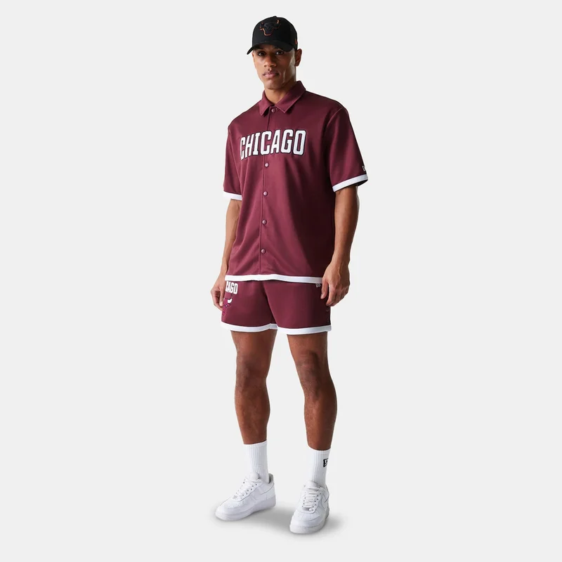 NEW ERA Red Men's NBA Chicago Bulls Snap-Button Shirt for Men | Best Price UAE