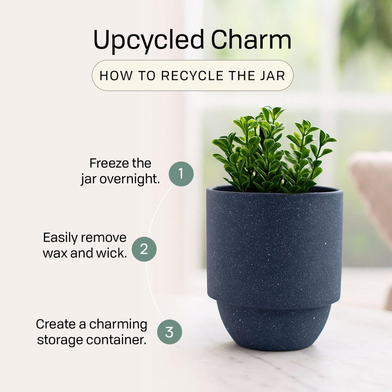 Paddywax Parks, Yosemite Scented Candle in Reusable Ceramic Jar with Crackling Wood Wick, Soy Candle with Approx. 77 Hour Burn Time, Decorative Gift Candles for Home, Cottonwood & Oak Scent, 11 oz - Image 5