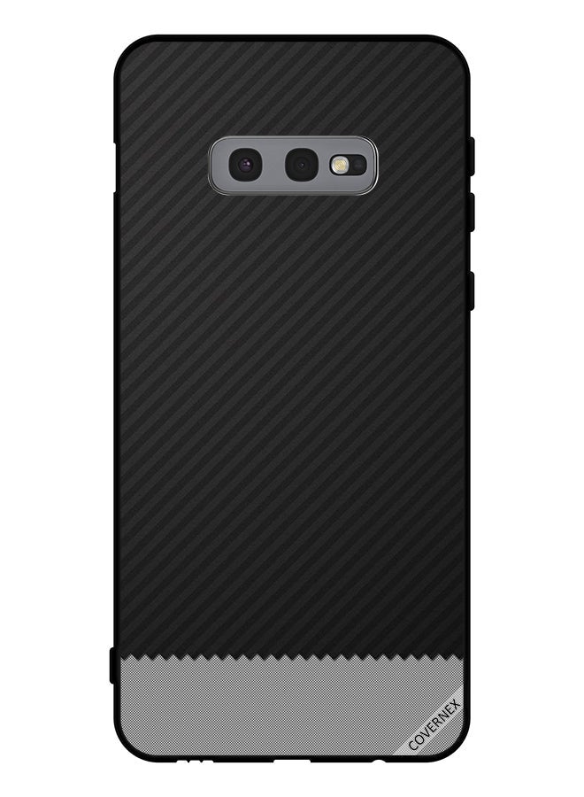 Covernex Protective Case Cover For Samsung Galaxy S10e & Grey Strips Pattern - Image 1