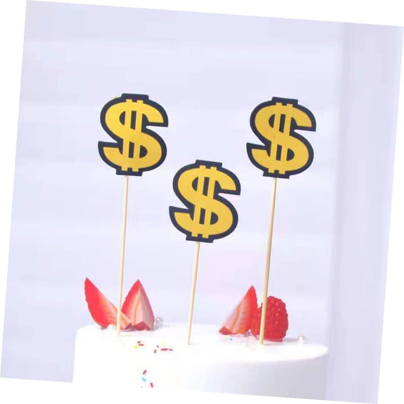 3pcs Shining Cake Topper Flags Inserts Card Set for Wedding Party Supplies - Image 5