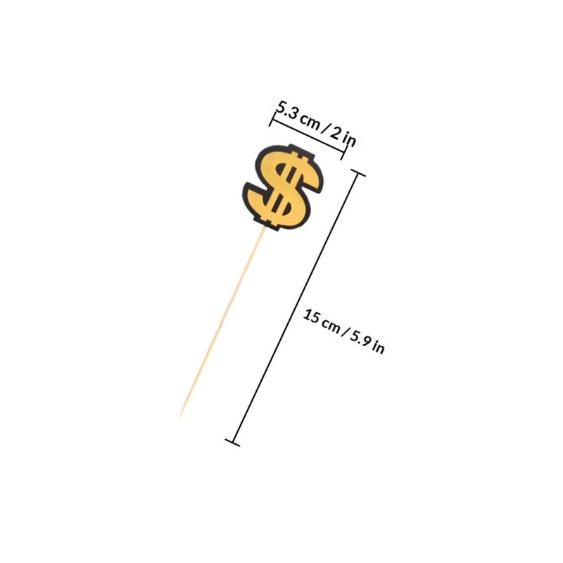 3pcs Shining Cake Topper Flags Inserts Card Set for Wedding Party Supplies - Image 3