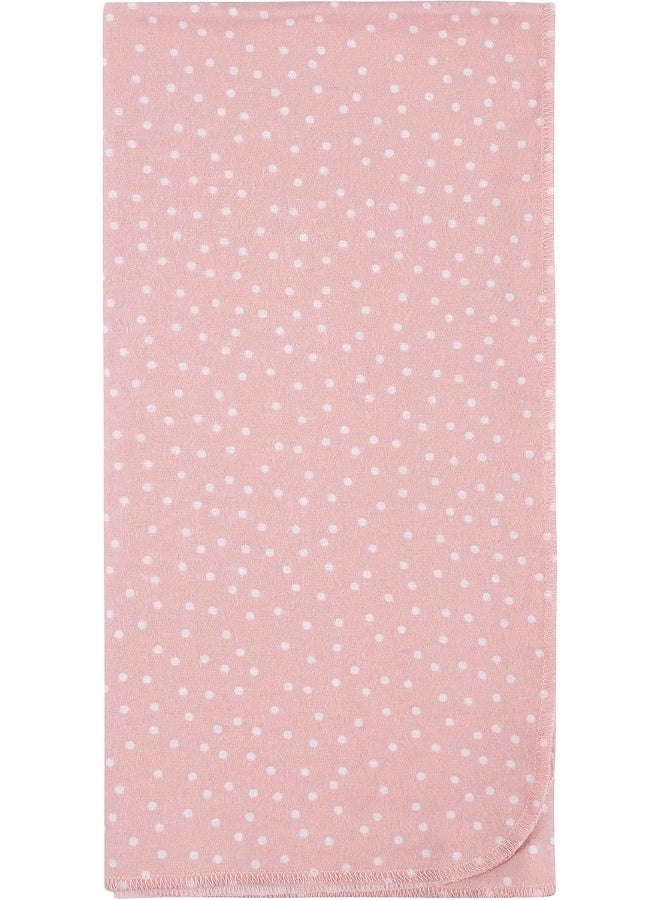 Gerber Gerber Girls Newborn Infant Baby Toddler Nursery 100% Cotton Flannel Receiving Swaddle Blanket, Pink Critters, Pack of 5  - Image 3