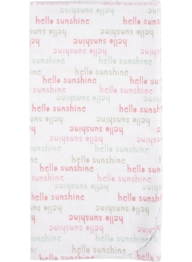 Gerber Gerber Girls Newborn Infant Baby Toddler Nursery 100% Cotton Flannel Receiving Swaddle Blanket, Pink Critters, Pack of 5  - Image 4