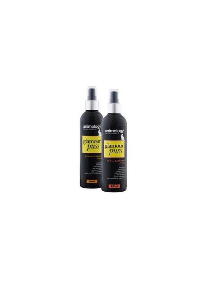 Animology Glamour Puss Papaya No Rinse Cat Shampoo, 250ml - Image 2