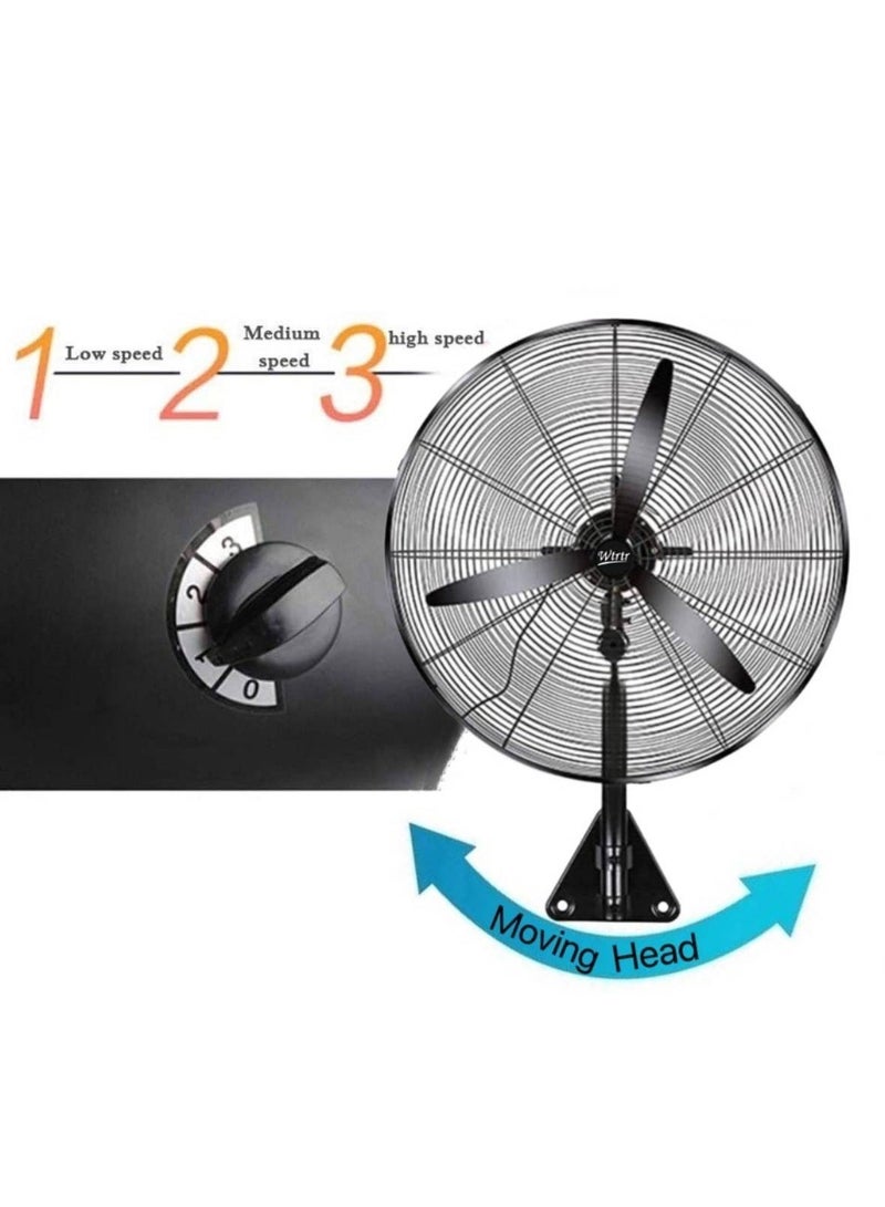 Wtrtr 26 Inch Industrial High Power Wall-mounted Fan, Wall Fan - Image 2